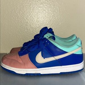Nike Kids Blue and Pink Sneakers